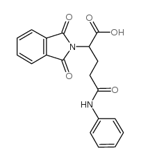 2-邻苯二甲酰亚氨基谷氨酸结构式