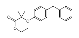 ethyl 2-(4-benzylphenoxy)-2-methylpropanoate结构式