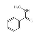 Benzenecarbothioamide,N-methyl- Structure