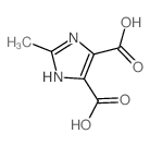 1H-Imidazole-4,5-dicarboxylicacid, 2-methyl- structure