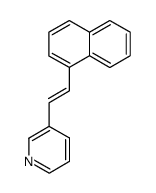 trans-1-(1-naphthyl)-2-(3-pyridyl)-ethylene结构式