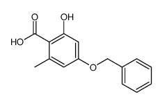 2-hydroxy-6-methyl-4-phenylmethoxybenzoic acid Structure
