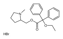 (1-methylpyrrolidin-1-ium-2-yl)methyl 2-ethoxy-2,2-diphenylacetate,bromide Structure