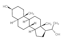 5-alpha-pregnane-3-beta,20-alpha-diol Structure