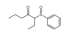 3-(phenylsulfinyl)heptan-4-one Structure