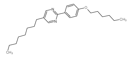 2-[4-正(己氧基)苯基]-5-正辛基嘧啶结构式