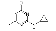 4-氯-N-环丙基-6-甲基-2-嘧啶胺结构式