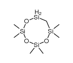 2,2,4,4,6,6-Hexamethyl-1,3,5-trioxa-2,4,6,8-tetrasilacyclooctan结构式