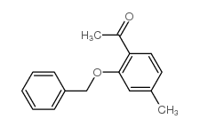 1-[2-(苄氧基)-4-甲基苯基]乙酮结构式