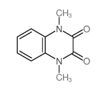 2,3-Quinoxalinedione,1,4-dihydro-1,4-dimethyl- Structure