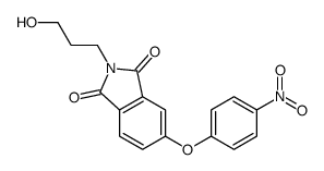 2-(3-hydroxypropyl)-5-(4-nitrophenoxy)isoindole-1,3-dione Structure
