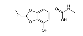 2-ethoxy-1,3-benzodioxol-4-ol,methylcarbamic acid Structure