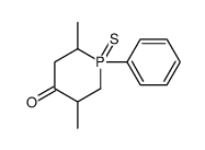 2,5-dimethyl-1-phenyl-1-sulfanylidene-1λ5-phosphinan-4-one Structure