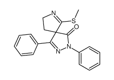 6-methylsulfanyl-1,3-diphenyl-2,3,7-triazaspiro[4.4]nona-1,6-dien-4-one Structure