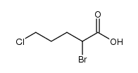2-bromo-5-chloropentanoic acid Structure