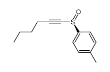 (+)-(S)-1-hexynyl p-tolyl sulfoxide Structure