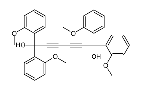 1,1,6,6-tetrakis(2-methoxyphenyl)hexa-2,4-diyne-1,6-diol结构式