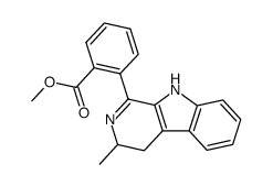 2-(3-methyl-4,9-dihydro-3H-β-carbolin-1-yl)-benzoic acid methyl ester Structure