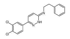 6-(3,4-dichlorophenyl)-N-(2-phenylethyl)pyridazin-3-amine结构式