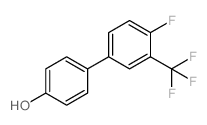 4-(4-氟-3-三氟甲基苯基)苯酚结构式