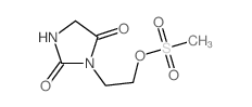 3-(2-methylsulfonyloxyethyl)imidazolidine-2,4-dione结构式