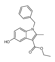 ethyl 1-benzyl-5-hydroxy-2-methyl-1H-indole-3-carboxylate结构式