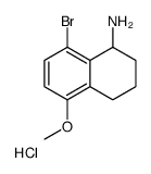 (8-bromo-5-methoxy-1,2,3,4-tetrahydronaphthalen-1-yl)azanium,chloride Structure