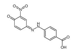 4-[2-(3-nitro-4-oxocyclohexa-2,5-dien-1-ylidene)hydrazinyl]benzoic acid结构式