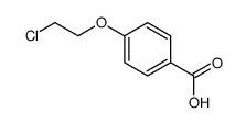 4-(2-chloroethoxy)benzoic acid结构式