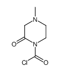 1-Piperazinecarbonyl chloride, 4-methyl-2-oxo- (9CI)结构式