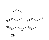 2-(4-chloro-3-methylphenoxy)-N-[(3-methylcyclohexylidene)amino]acetamide结构式