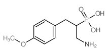 Phosphonic acid,P-[2-amino-1-[(4-methoxyphenyl)methyl]ethyl]-结构式