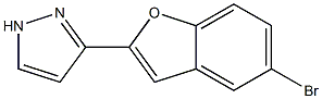 3-(5-溴苯并呋喃-2-基)-1H-吡唑结构式