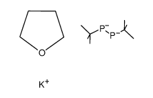 1,2-dipotassium-1,2-di-t-butylphosphanediide * 0.5 THF结构式