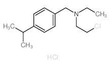 2-chloroethyl-ethyl-[(4-propan-2-ylphenyl)methyl]azanium chloride Structure