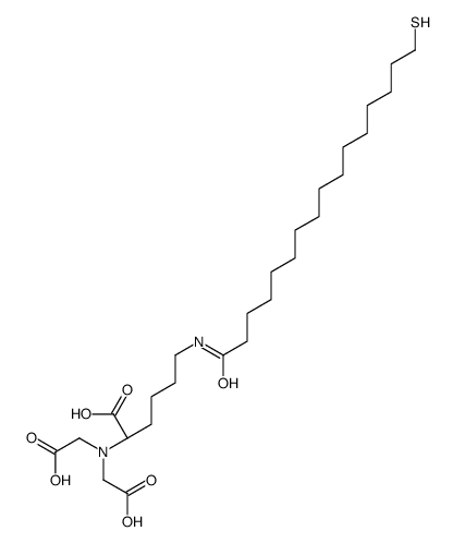 (2S)-2-[bis(carboxymethyl)amino]-6-(16-sulfanylhexadecanoylamino)hexanoic acid Structure