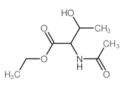 Threonine, N-acetyl-,ethyl ester, (2R,3S)-rel- (9CI) Structure