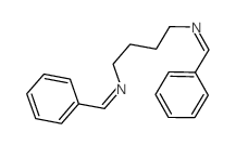 N-[4-(benzylideneamino)butyl]-1-phenyl-methanimine Structure