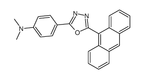 4-(5-anthracen-9-yl-1,3,4-oxadiazol-2-yl)-N,N-dimethylaniline结构式