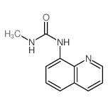 1-methyl-3-quinolin-8-yl-urea结构式