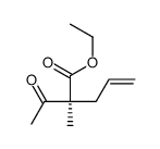ethyl (2S)-2-acetyl-2-methylpent-4-enoate结构式