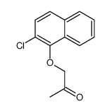 1-(2-Chloro-1-naphtyloxy)-2-propanone结构式