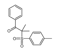 2-methyl-2-(4-methylphenyl)sulfonyl-1-phenylpropan-1-one Structure