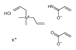 Acrylamide-dimethylallyl ammonium chloride-potassium acrylate terpolymer structure