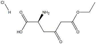 (S)-2-amino-6-ethoxy-4,6-dioxohexanoic acid-HCl结构式