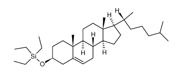 3β-(Triethylsiloxy)cholest-5-ene structure