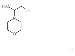 4-(2-氯-1-甲基乙基)吗啉盐酸盐结构式