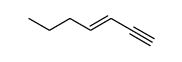 (E)-3-Hepten-1-yne结构式