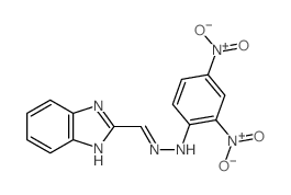 1-(benzoimidazol-2-ylidenemethyl)-2-(2,4-dinitrophenyl)hydrazine结构式