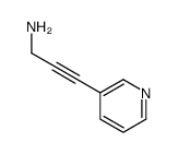 3-pyridin-3-ylprop-2-yn-1-amine结构式